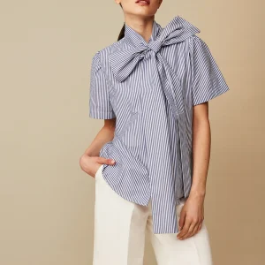 Blusa lazo manga corta