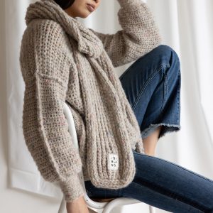 Bufanda COZY Gris (Lana reciclada)