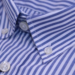 Camisa raya mediana azul