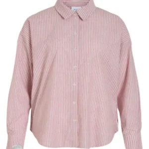 Camisa Rayas Over Size Vila coral VILA