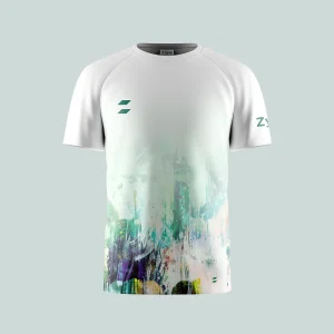 Camiseta chico pinturas verdes