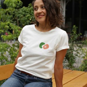 Camiseta de lactancia blanca BOCA TETA