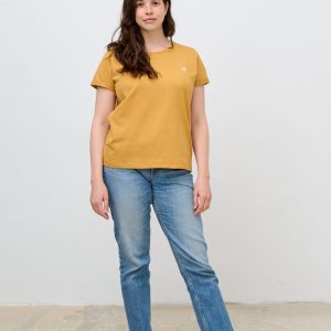 Camiseta de lactancia MOSTAZA algodón orgánico