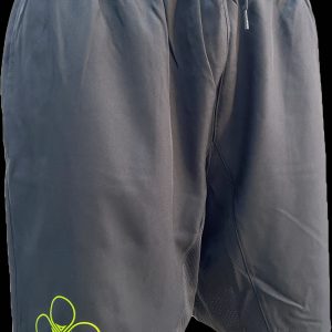 Pantalón corto negro logo Amarillo