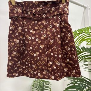 Falda Micropana choco