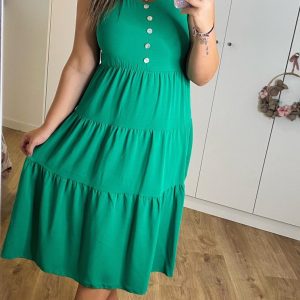 Vestido vaporoso VERDE