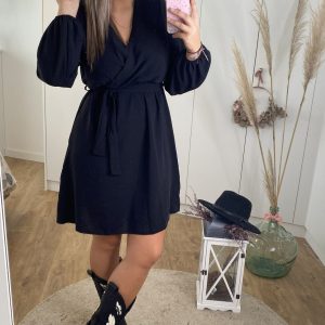Vestido fluido negro