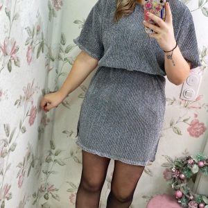 Vestido lurex PLATA