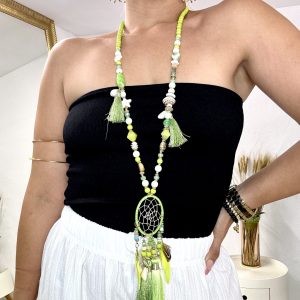 Collar atrapa sueños borla