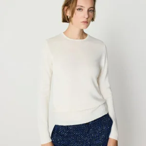 Jersey Canalé beige cuello redondo ESCORPIÓN