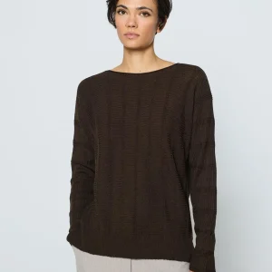 Jersey de punto ESCORPIÓN marrón chocolate