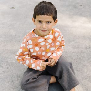 Camiseta infantil manga larga