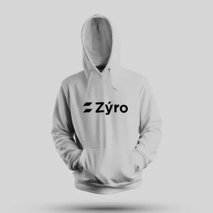 Sudadera gris con capucha