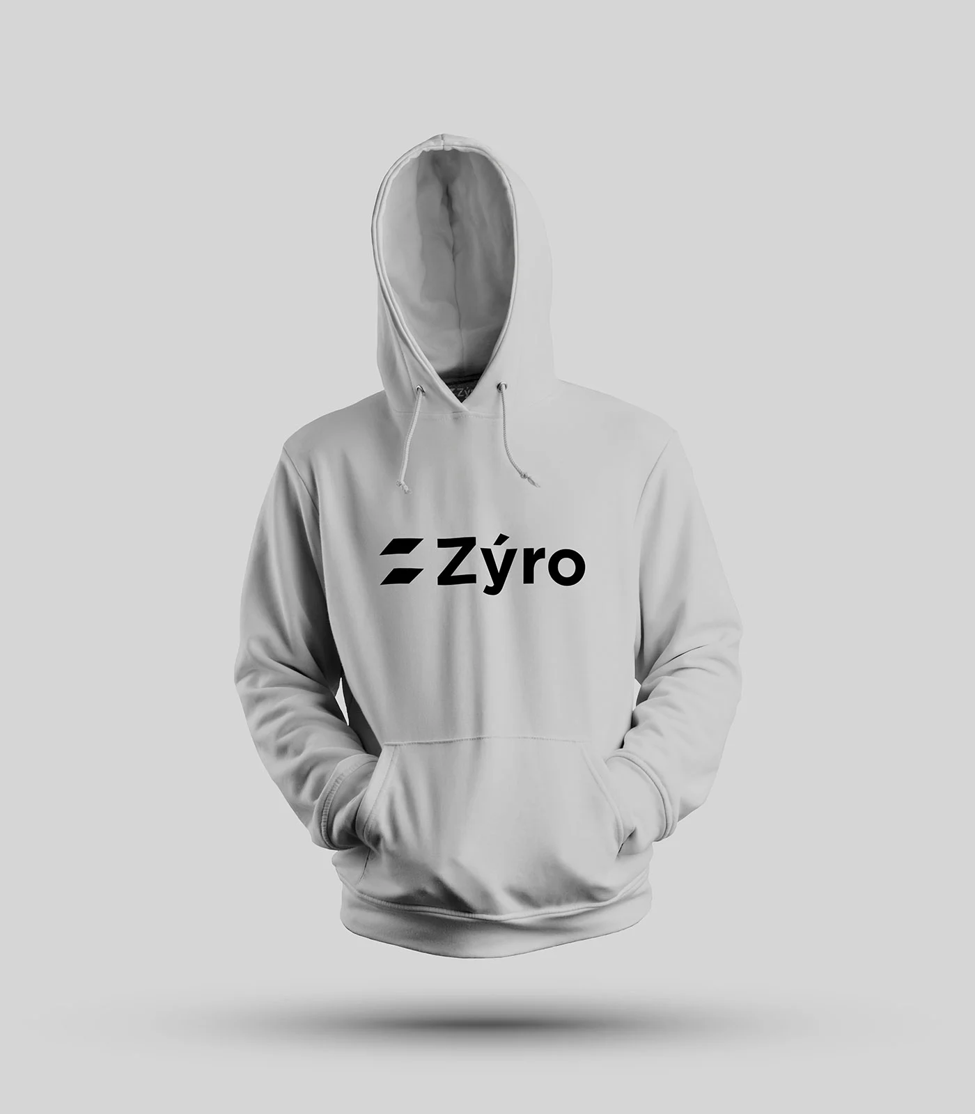 Sudadera gris con capucha