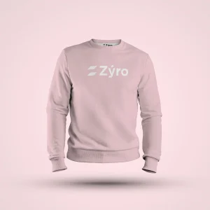 Sudadera rosa unisex