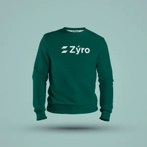 Sudadera verde unisex