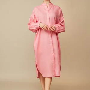 Vestido ancho manga globo