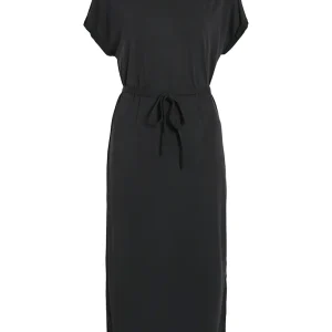 Vestido largo midi gris marengo